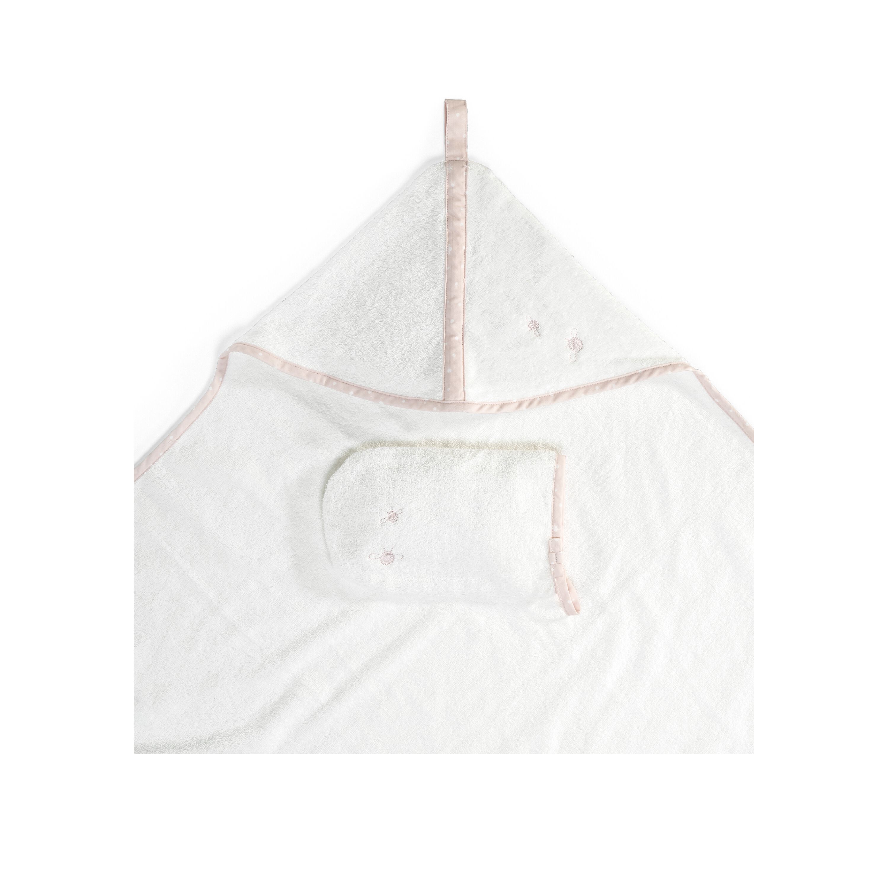 Stokke® Hooded Towel Pink Bee OCS, Pink Bee, mainview